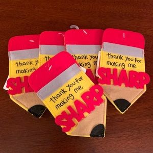Teacher gift card holders set of 5